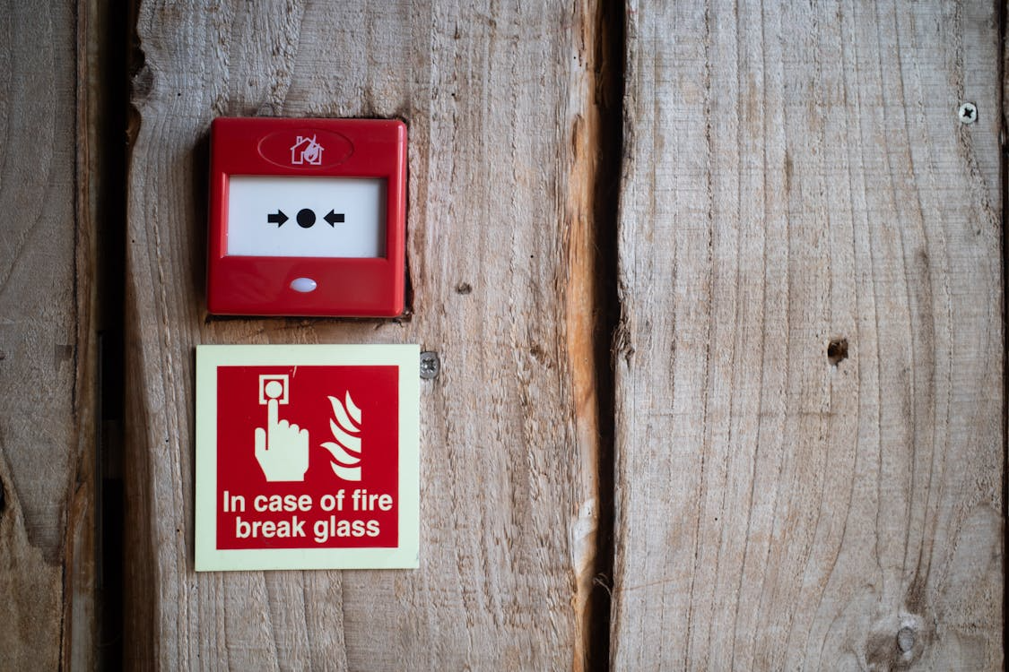 An emergency fire switch.