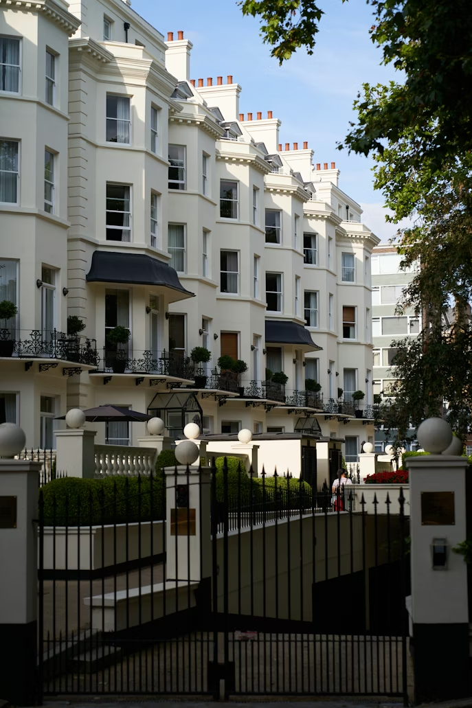 A gate of a residential community.