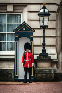 A royal standing guard