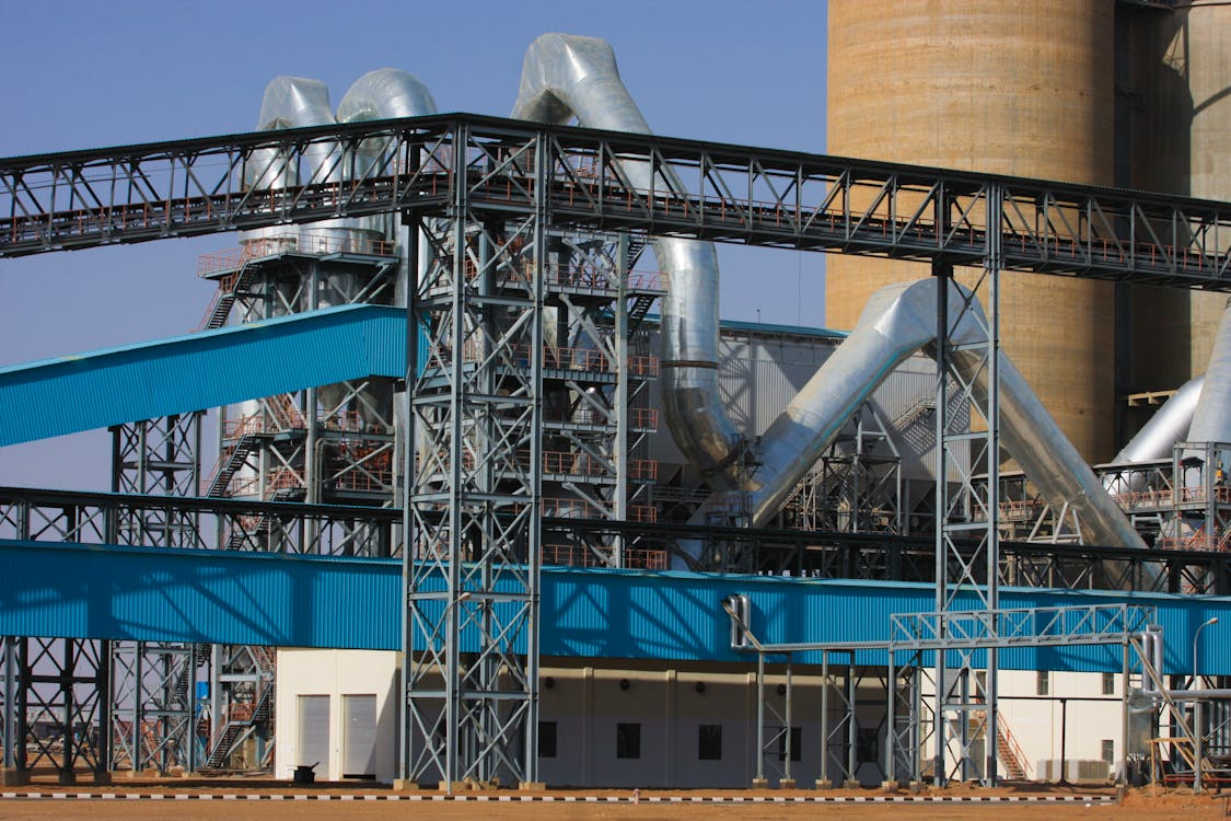 An industrial facility.